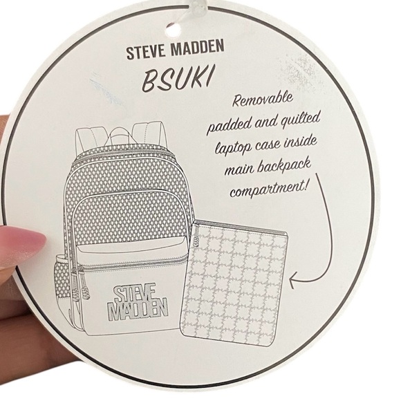 Steve Madden Bold Red Men's Backpack - Picture 2 of 2